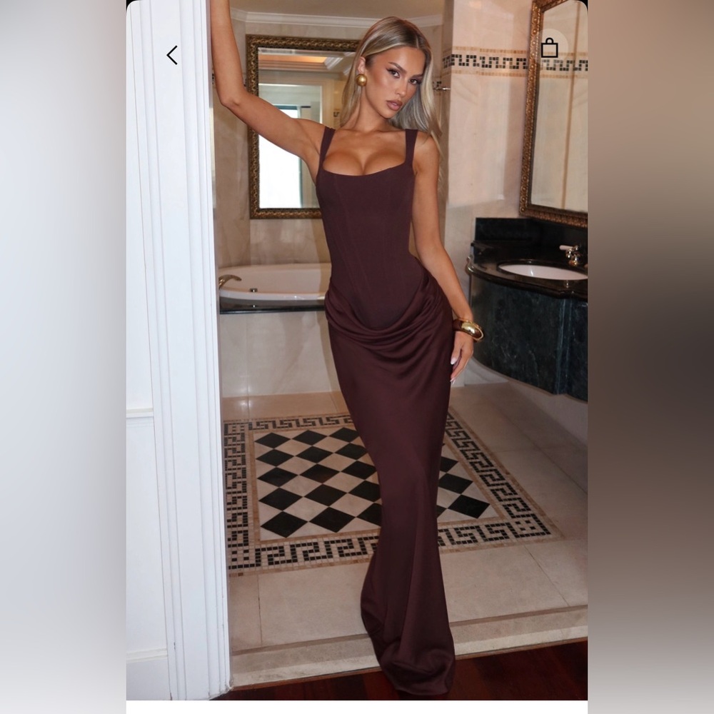 Baby Boo brown corset gown